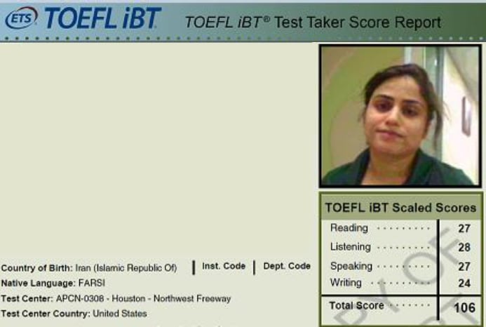 score sample ibt toefl Review Prep  Practice & TOEFL Testimonials BestMyTest